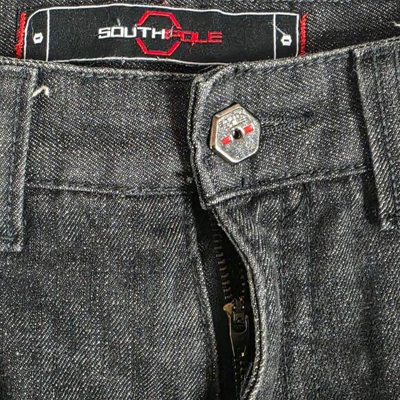 Southpole Men’s Straight Fit Jeans Gray Wash 34 - Picture 5 of 7